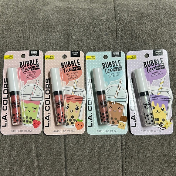 ๐๐ L.A. COLORS Bubble Tea Lip Gloss Set๐๐ - Picture 1 of 6